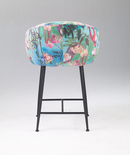 Modrest Roxann - Modern Counter Stool in Funky Velvet
