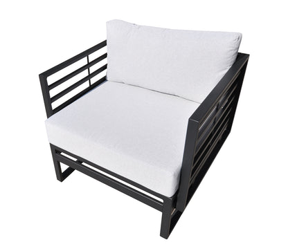 Renava Wharf Outdoor Grey & Black Sofa Set