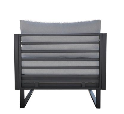 Renava Wharf Outdoor Grey & Black Sofa Set