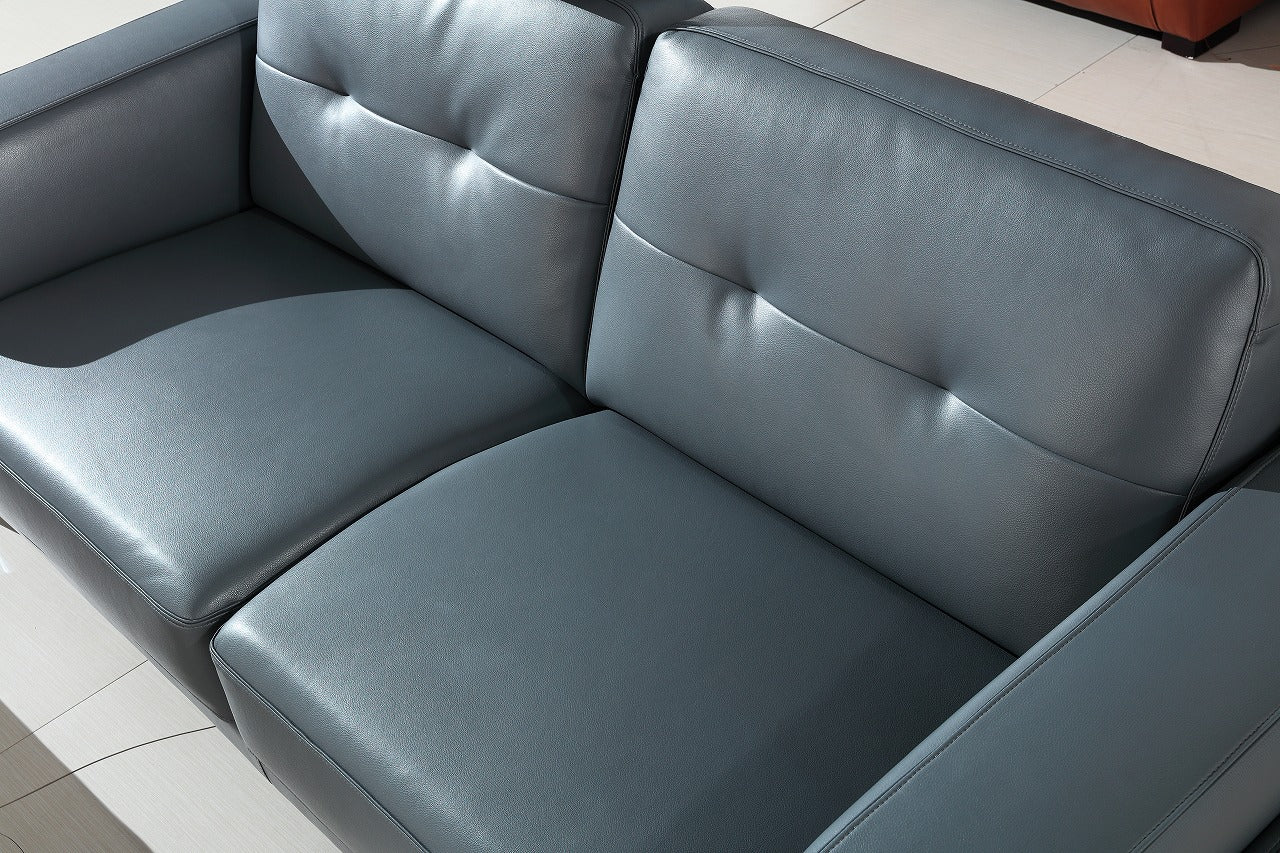 Divani Casa Markham Modern Grey Bonded Leather Sofa