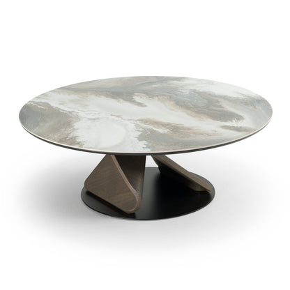 Modrest Schiff - Modern Marbled Ceramic Coffee Table Set