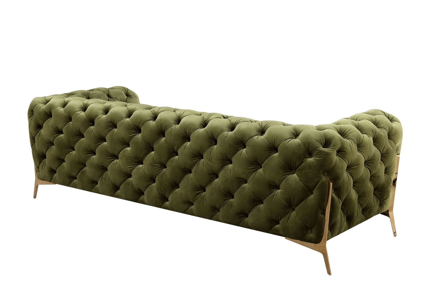 Divani Casa Sheila - Transitional Green Fabric Sofa