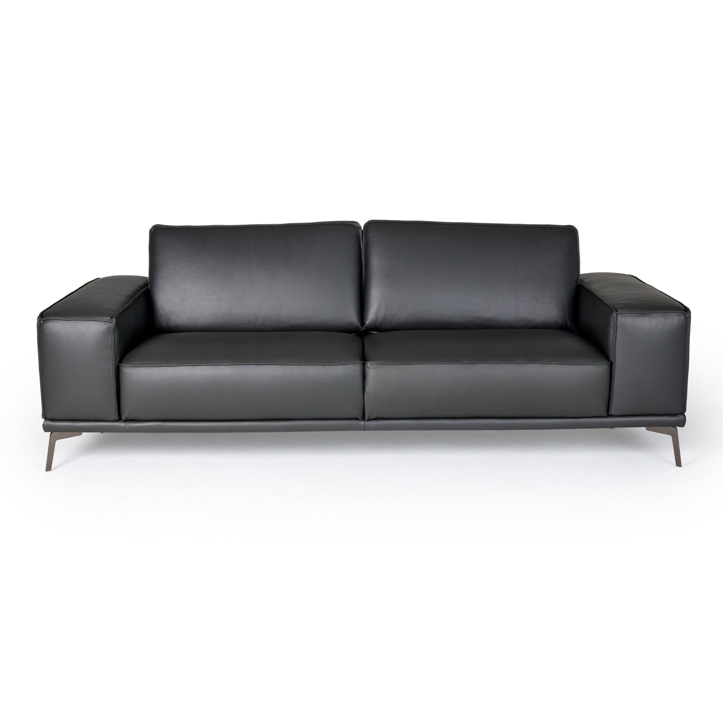 Lamod Italia Soho - Italian Grey Nirvana Fume Leather Sofa