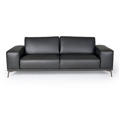 Lamod Italia Soho - Italian Grey Nirvana Fume Leather Sofa