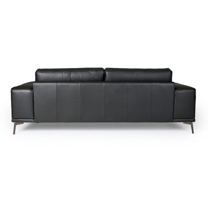 Lamod Italia Soho - Italian Grey Nirvana Fume Leather Sofa