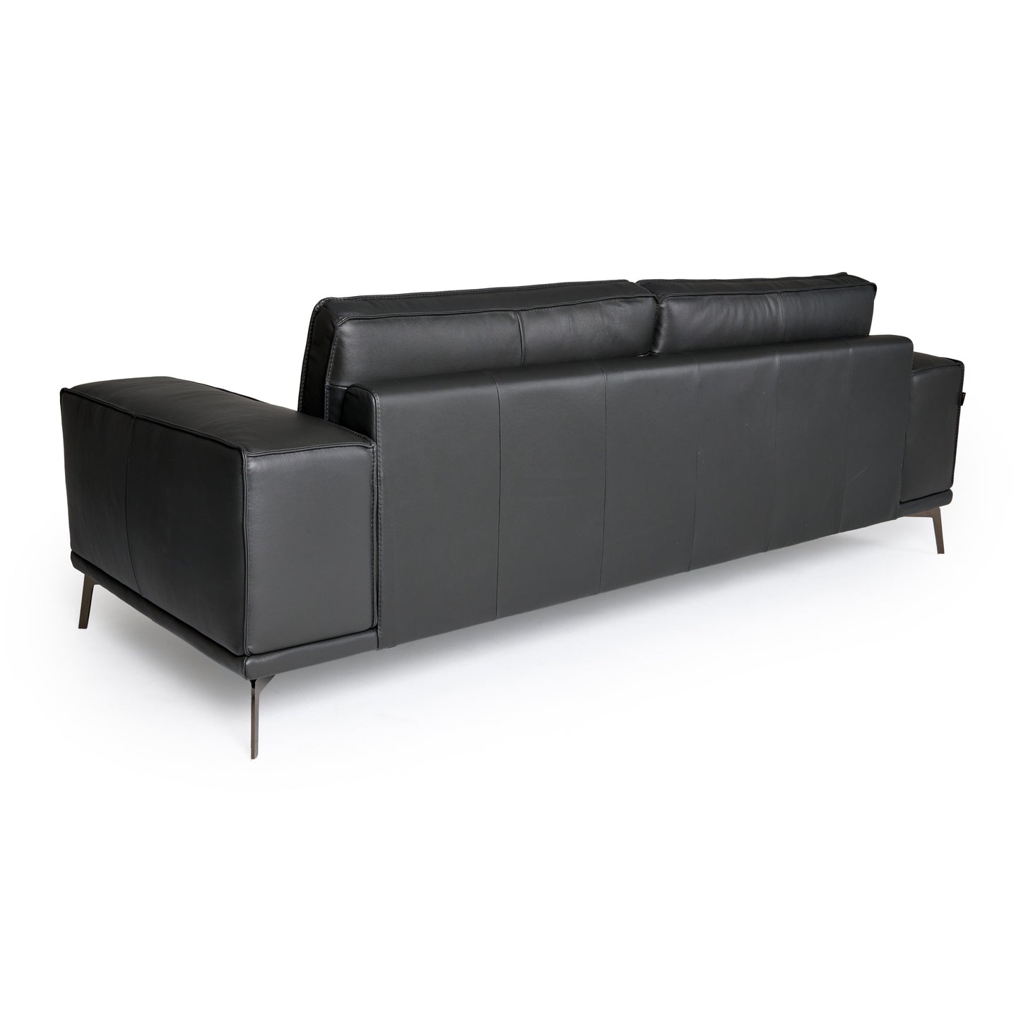 Lamod Italia Soho - Italian Grey Nirvana Fume Leather Sofa