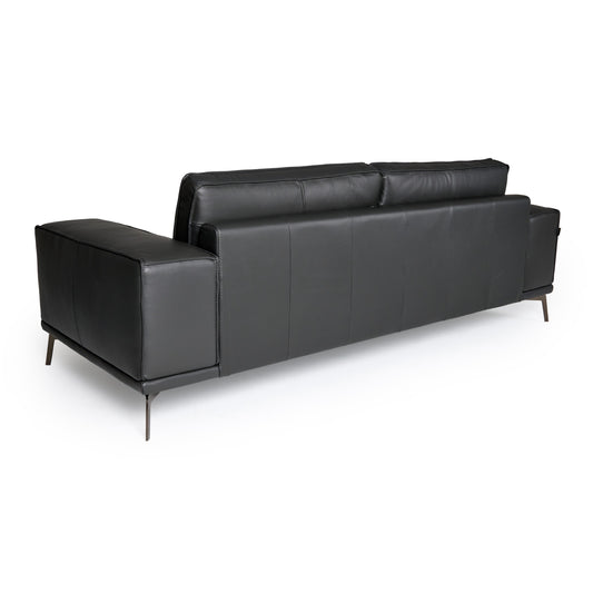 Lamod Italia Soho - Italian Grey Nirvana Fume Leather Sofa