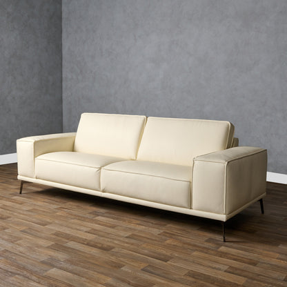Lamod Italia Soho - Italian Ivory Leather Sofa