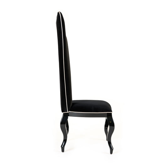 A&X Sovereign - Transitional Black Fabric Chair (Set of 2)