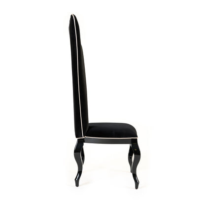 A&X Sovereign - Transitional Black Fabric Chair (Set of 2)