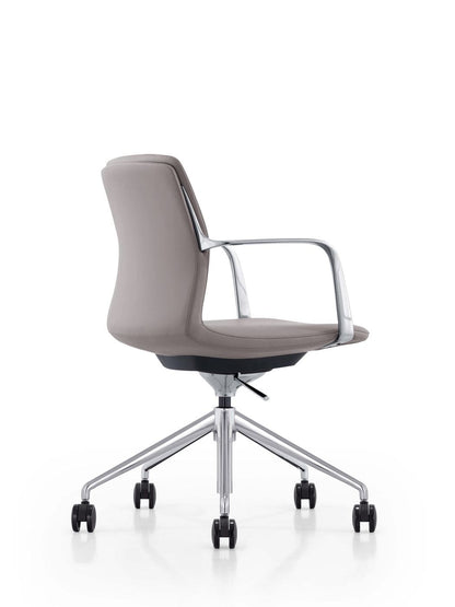 Modrest Sundar - Modern Grey Mid Back Conference Office Chair
