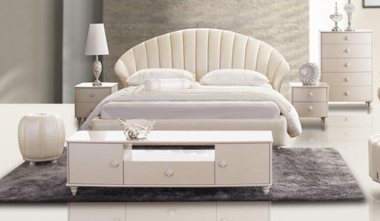 Modrest Tinger - Modern Off-White TV Stand