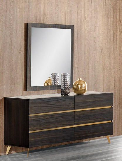 Nova Domus Velondra - Modern Eucalypto + Marble Bedroom Set