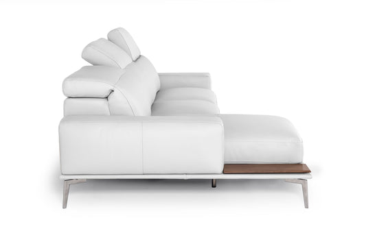 Lamod Italia Villeneuve - Modern White Italian Left Facing Sectional Sofa