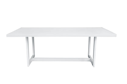Renava Wake + Kayak - Modern Outdoor Off-White Dining Table Set