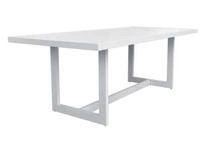 Renava Wake + Kayak - Modern Outdoor Off-White Dining Table Set