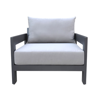 Renava Wake - Modern Charcoal Outdoor Lounge Chair