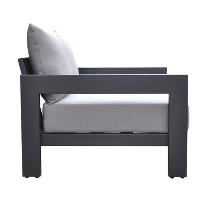 Renava Wake - Modern Charcoal Outdoor Lounge Chair