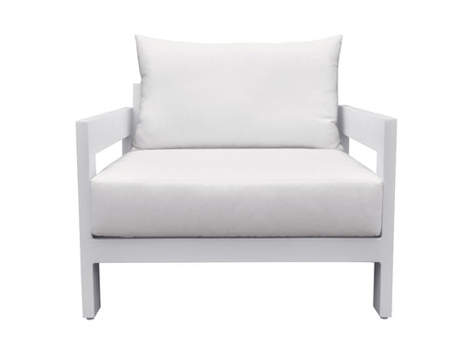 Renava Wake - Modern White Outdoor Lounge Chair