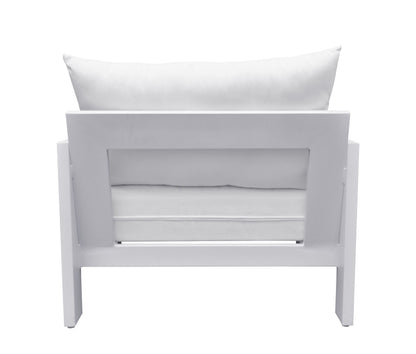 Renava Wake - Modern White Outdoor Lounge Chair