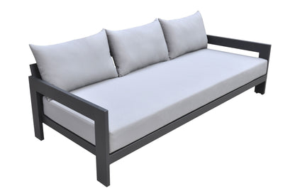 Renava Wake - Outdoor Dark Charcoal Sofa Set