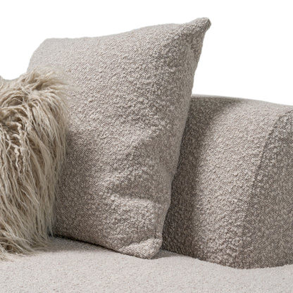 Divani Casa Weldon - Modern Grey Fabric Curved Sectional