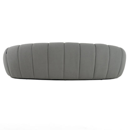 Divani Casa Yolonda - Modern Curved Light Grey Fabric Sofa Set