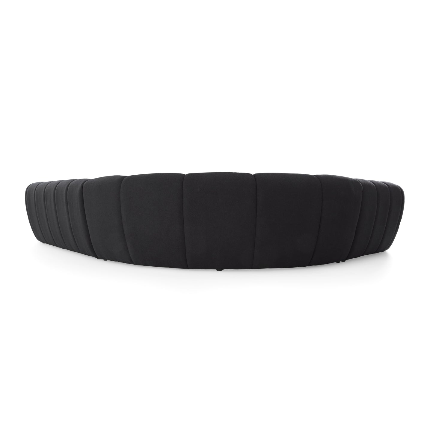 Divani Casa Yolonda - Black Fabric Sectional Sofa